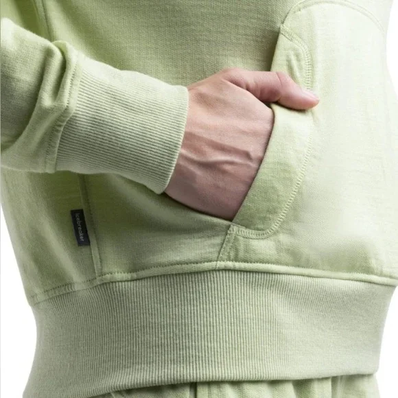 NWT [Icebreaker] Merino Blend Ii 200 Crush Pullover Hoodie in Glazen Women’s L - Picture 4 of 16